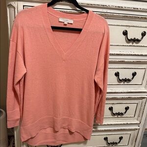 LOFT Women's Lightweight Pink Sweater Size Small Spring Fall
